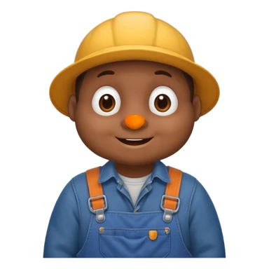 Maulwurf mit Latzhose, fröhlich sticker