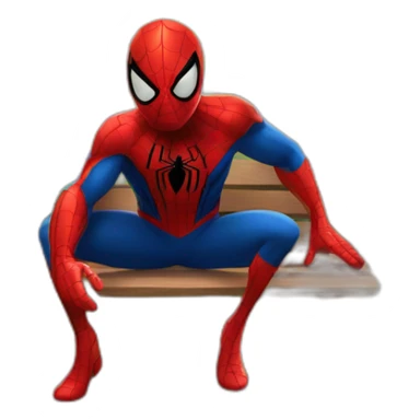 spiderman in the park sticker