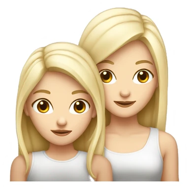 two white girls with the back pointing towards me sticker