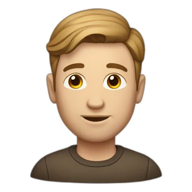 white man with  brown a sideways haircut, what’s take a a lot of money sticker