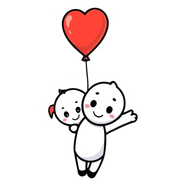 Person in love wit her sticker