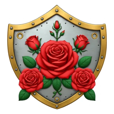 brasão com rosas condessa vermelha sticker