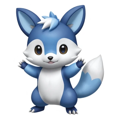 Shiny Minccino-Oshawott-Meowstic-Hybrid (Full body) sticker