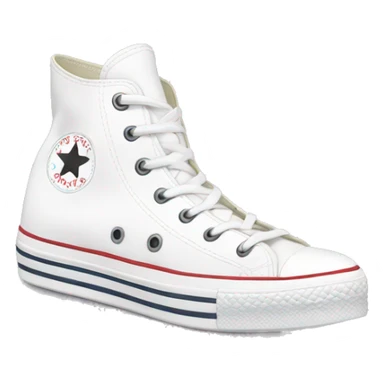 white platform high top converse sticker