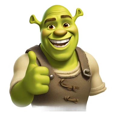 Shrek thumbs up sticker