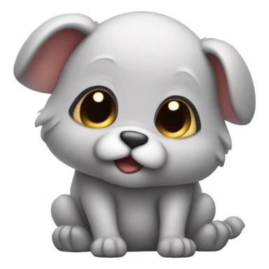 Cute creature being bashful sticker