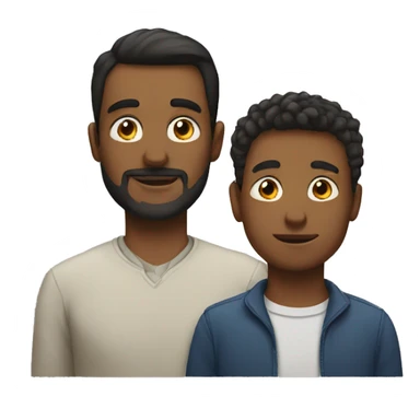 Son and father sticker