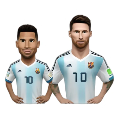 Ronaldo et Messi sticker