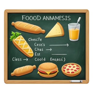 anamnesi alimentare con lavagnetta senza persona sticker