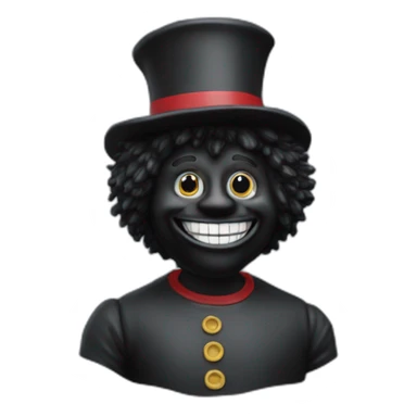 Gollywog  statue sticker