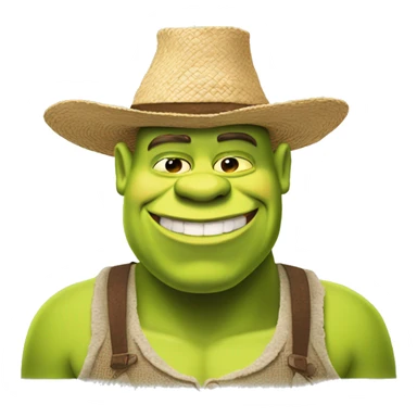 Shrek avec un chapeau melon  sticker