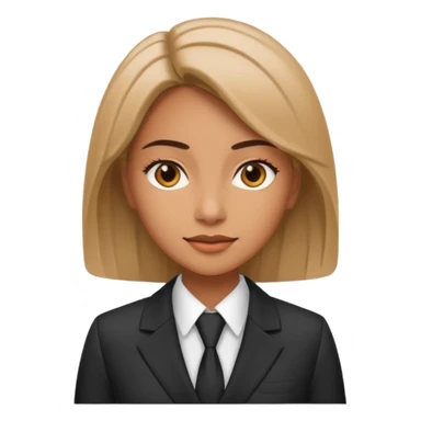 female boss in suit sticker