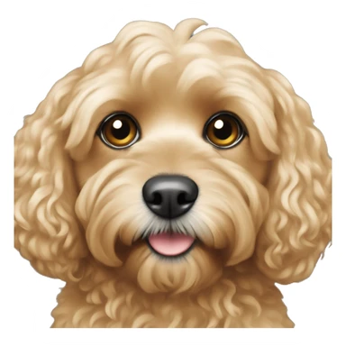 Blonde cavapoo sticker