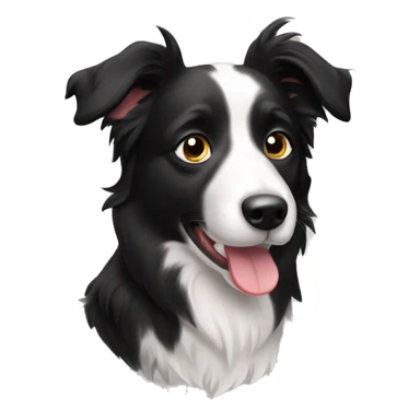 Short hair border collie sticker