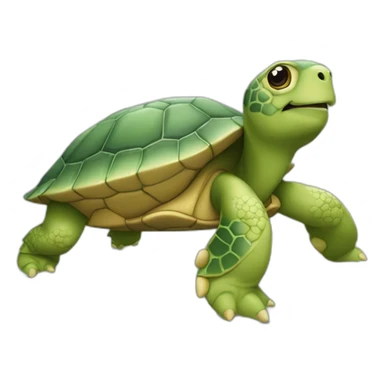 Deux Tortue qui fon la'moir sticker