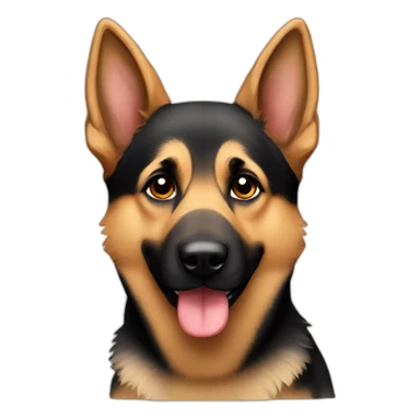 cute german shepard sticker