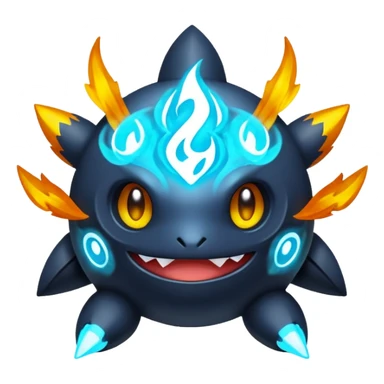 Elemental Dark-type-Electric-type natural Pokémon-Fakémon-item sticker