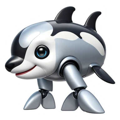tubby orca robodog sticker