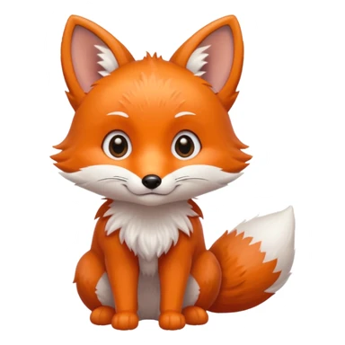 a baby fox emoji sticker