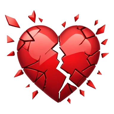 Coração partido  sticker