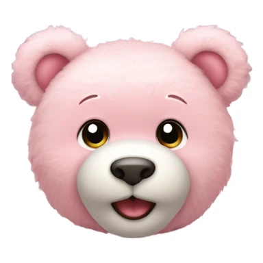 Light pink teddy bear sticker