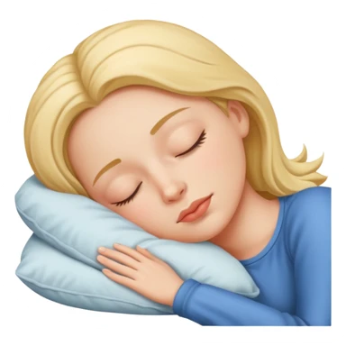 Mujer durmiendo  sticker