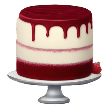 Aesthetic Dark red velvet cake sticker