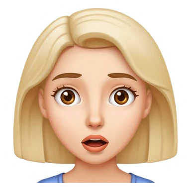 a very suprised woman  sticker