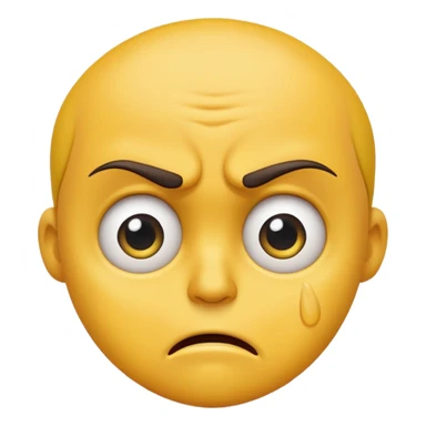 Angry pleading emoji sticker
