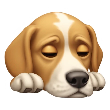 Hungover dog sticker