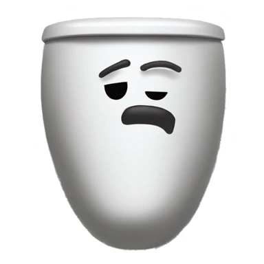 Skibidi toilet face love sticker