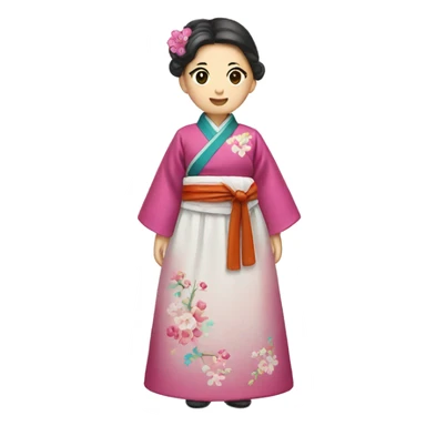 Hanbok dress sticker