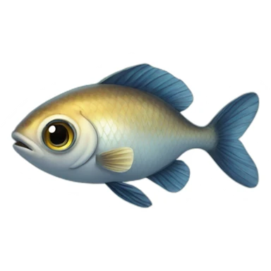 big eyed fish sticker