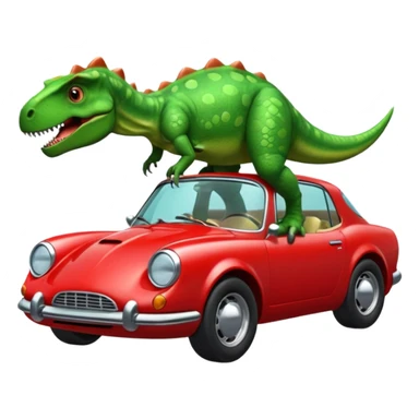 Dinosaurus on a Car sticker