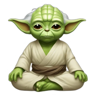 Yoda yoga sticker