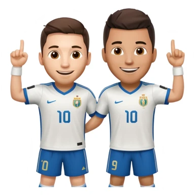 Messi  con Ronaldo che fanno il 67  sticker