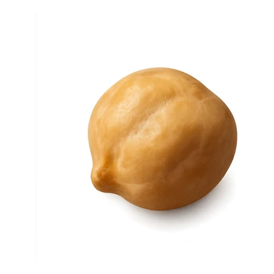 a single chickpea, realistic, isolated, no background sticker