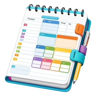 planner or calendar for organization sticker