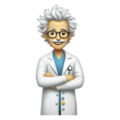 mad scientist experiment sticker