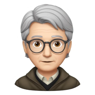 Narrator gray hair classes  from Into the Woods sticker