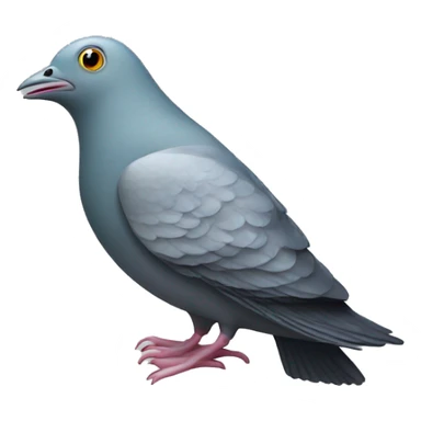 fish with a pigeon head sticker