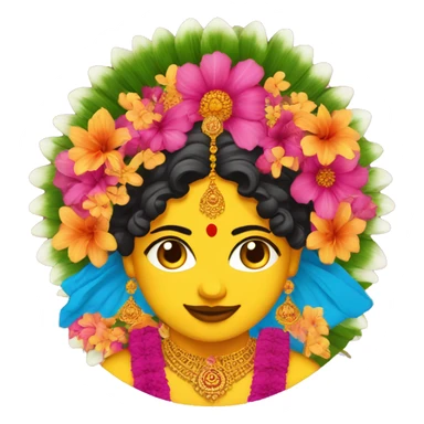 Telangana Bathukamma sticker