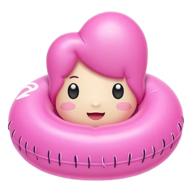 pink inflatable kawaii dulce  sticker