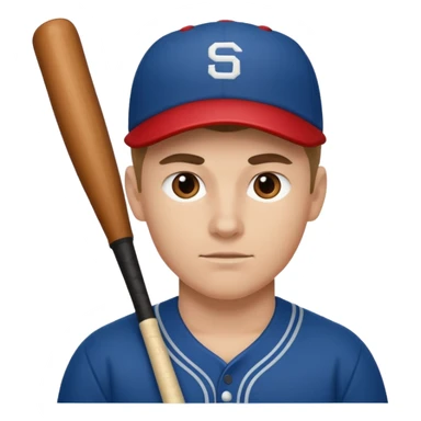 beisbolista haciendo ejercicios   sticker