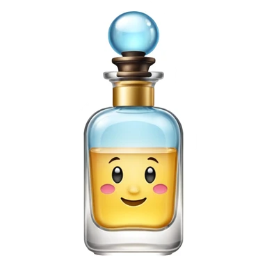 create a fragrance emoji in the style of iphone sticker