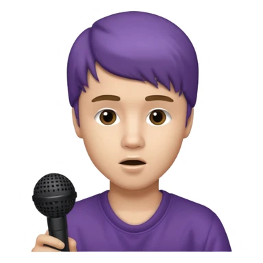 justin bieber with microphone sticker