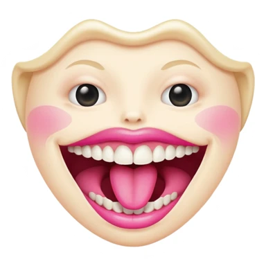 Mouth wide open  sticker