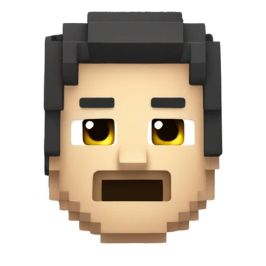 Sigma face minecraft style  sticker