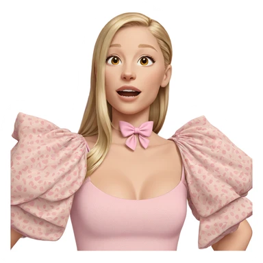 girl with long blonde hair sticker