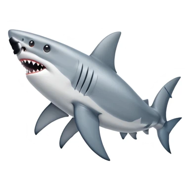 tiburón con zapatos sticker